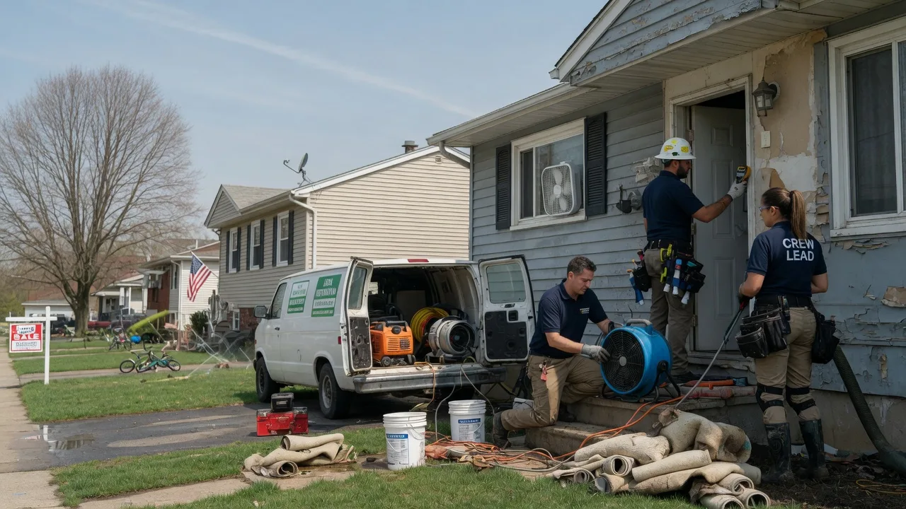 Flood Cleanup in Walnut, IL near me