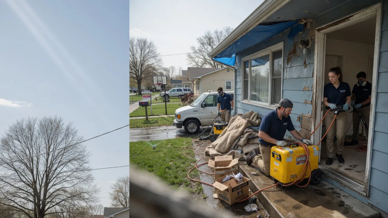 Basement Flood Cleanup in Walnut, IL near me